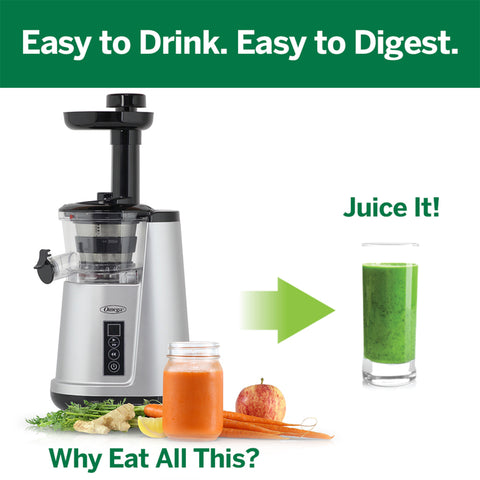 Omega Vertical Cold Press Compact Masticating Juicer (JC3000)