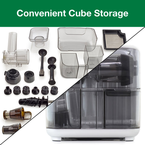 Omega Cold Press 365 Masticating Slow Juicer with On-Board Storage (JCUBE)