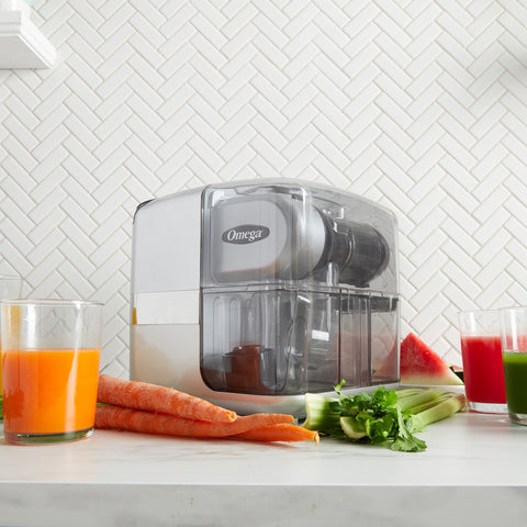 Omega Cold Press 365 Masticating Slow Juicer with On-Board Storage (JCUBE)
