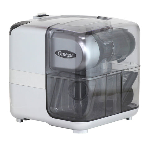 Omega Cold Press 365 Masticating Slow Juicer with On-Board Storage, in Silver