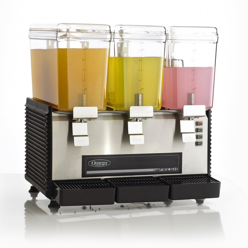 OSD30 Triple 3-Gallon Bowl Drink Dispenser-Drink Dispensers-Omega Juicers
