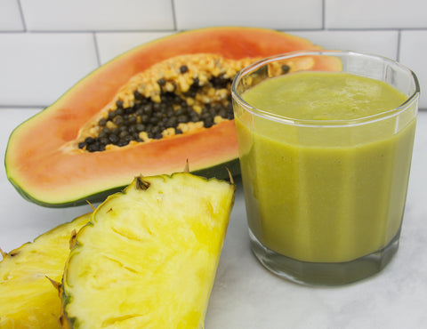 Papaya Pineapple Spinach Smoothie