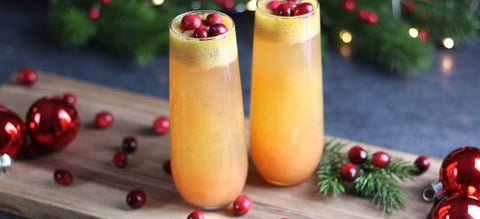 Christmas Cranberry Orange Mimosas