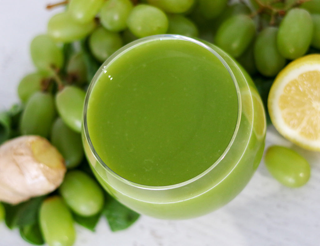 Green Ginger Juice, Grape Juice, Spinach Juicer Recipes, Fruit Juicers