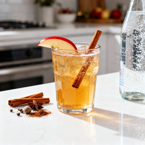 Holiday Spiced Apple Fizz