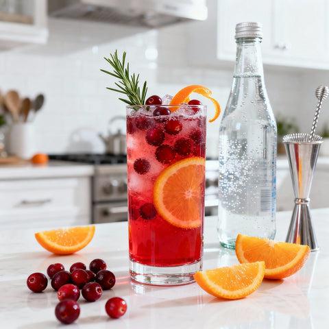 Sparkling Cranberry Citrus Spritz Mocktail