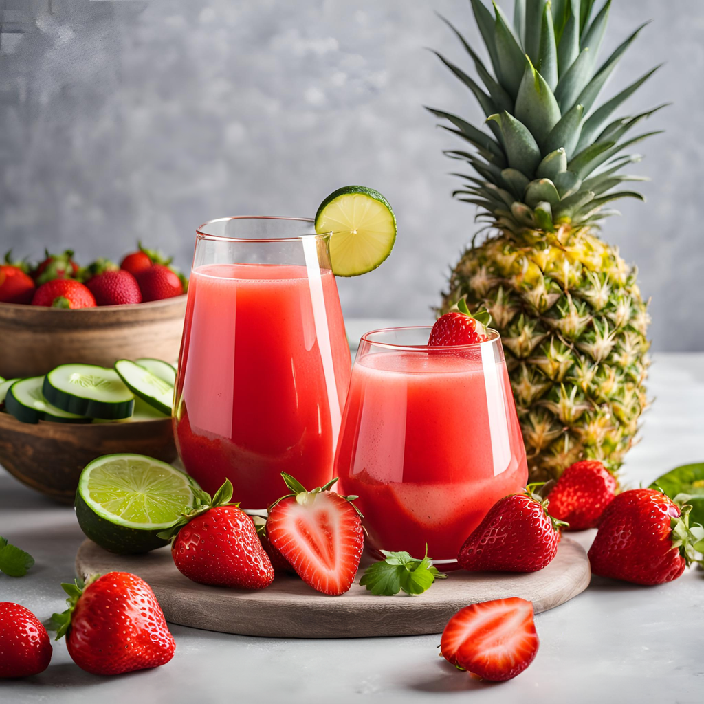 Strawberry Apple Lime Juice Omega Juicers