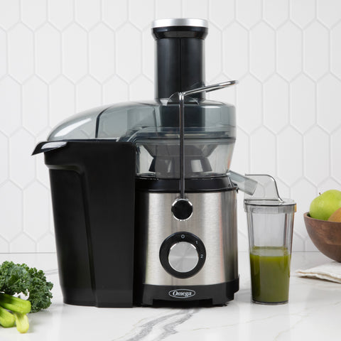 Omega High Speed Juicer with Large Chute (OMJCHSLCBK13)