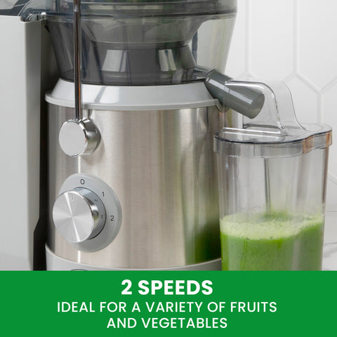 Omega High Speed Juicer with Extra Large Chute