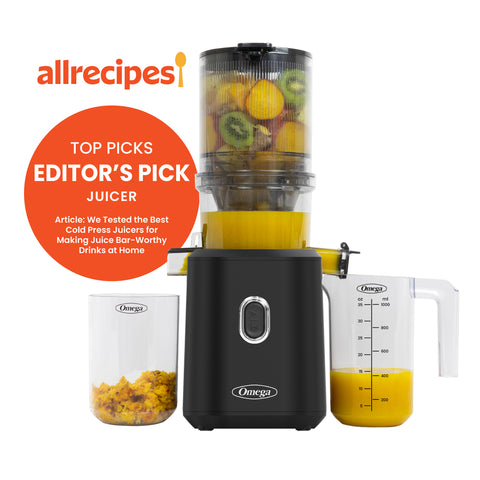 Omega Time Saving Cold Press Batch Juicer (OMJCSMVBBK13)