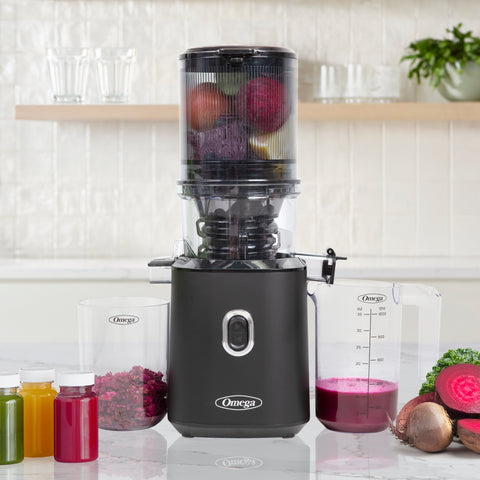 Omega Time Saving Cold Press Batch Juicer (OMJCSMVBBK13)