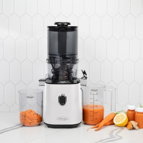 Omega Time Saving Cold Press Batch Juicer (OMJCSMVB)