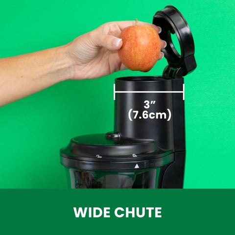 Omega Vertical Wide Mouth Cold Press Juicer (OMJCSMVSFBK13G)