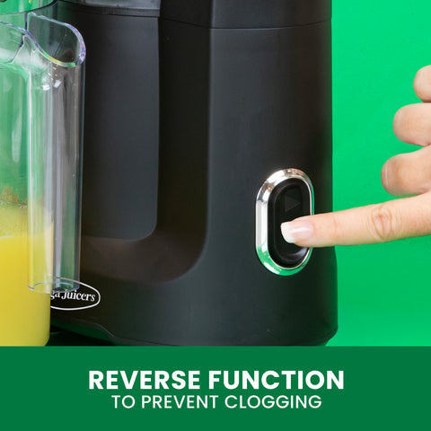 Omega Vertical Wide Mouth Cold Press Juicer (OMJCSMVSFBK13G)