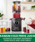 Omega Ultimate Performance Batch Juicer, in Black