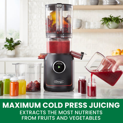 Omega Ultimate Performance Batch Juicer, in Black