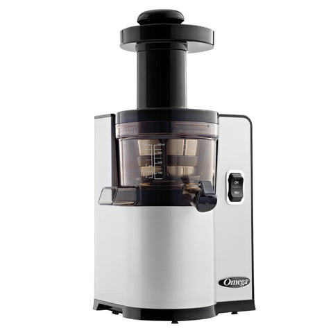 Omega Cold Press Masticating Vertical Low-Speed Juicer, in Silver