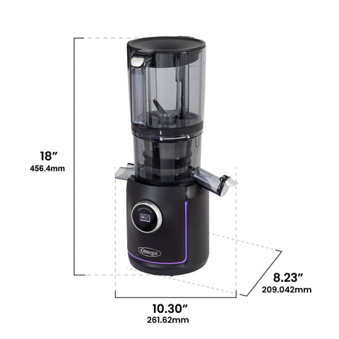 Omega Ultimate Performance Batch Juicer, in Black