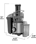 Omega High Speed Juicer with Large Chute, in Black