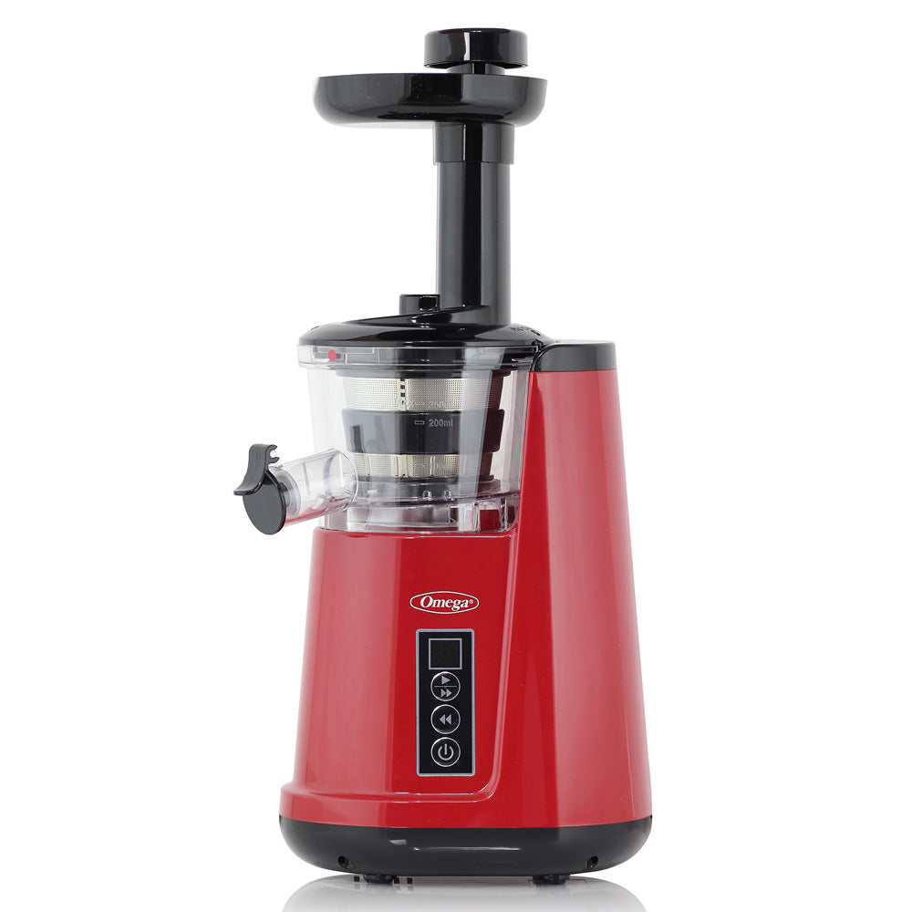 JC3000RD13 Omega Cold Press 365 Vertical Masticating Juicer, 3 Stage Auger, 150 Watts, Red